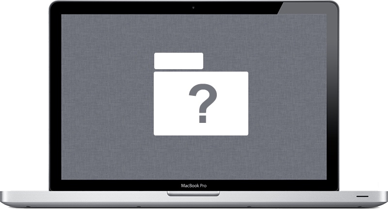 factory reset macbook flashing folder with question mark